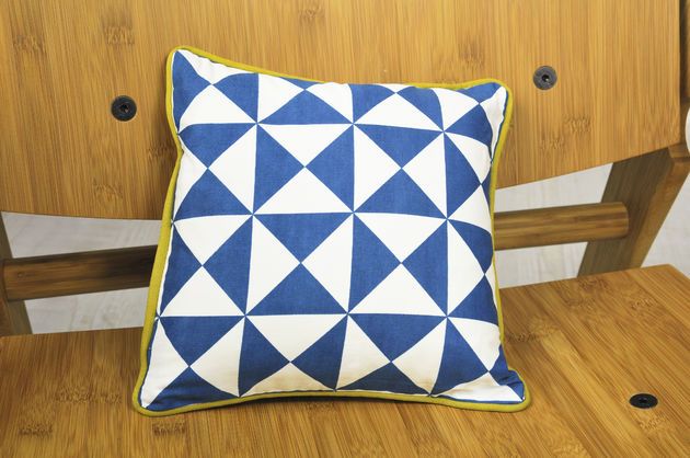 Petit coussin Norway bleu