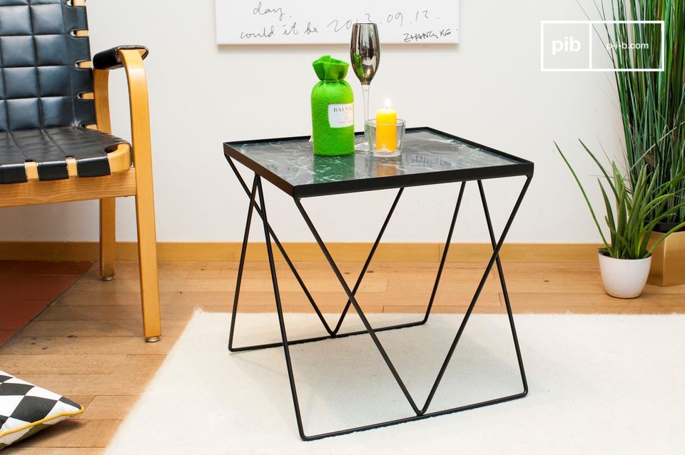 Une table basse au design ultra graphique.