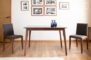 Petite table de repas en bois foncé Umea