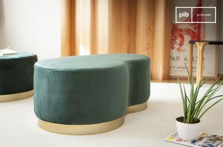 Pouf haricot deux places Dallas