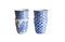 Miniature Quatre tasses en porcelaine Blue Lagoon Détouré