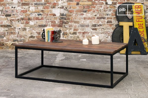 Table Basse De Salon En Bois Industrielle Hcommehome