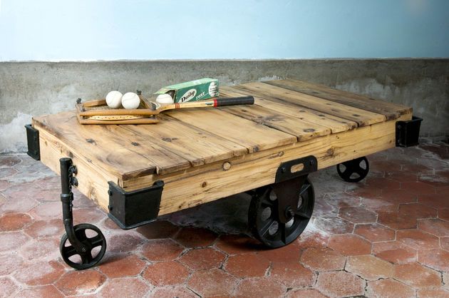 Table basse en bois Wood Wagon