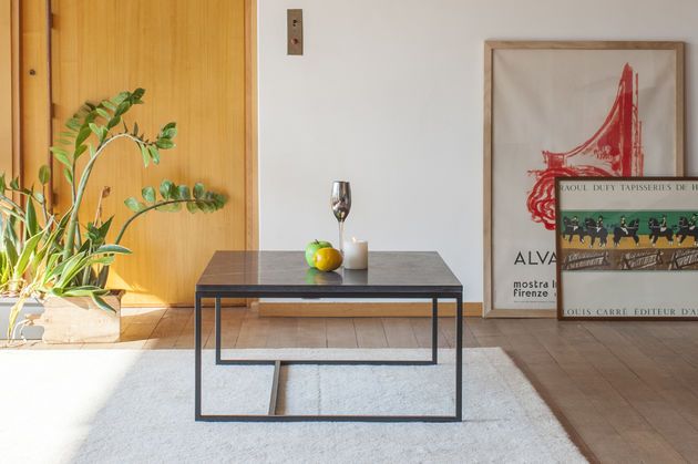 Table basse en marbre noir Avedore