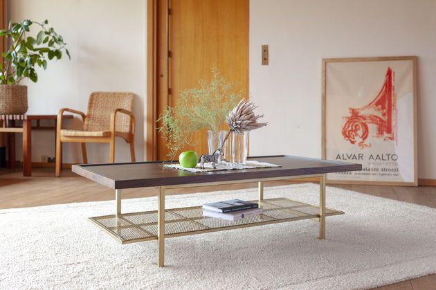 Table basse en noyer Neutra