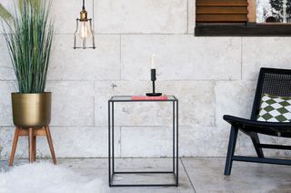 Table d'appoint en verre Anne-Lise