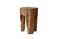 Miniature Table d'appoint en bois massif  Runkö Détouré