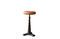 Miniature Tabouret ajustable de tailleur assise cuir Tupelo Détouré