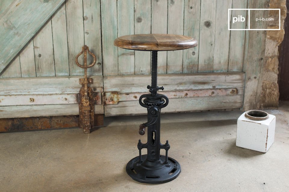 tabouret industriel metal