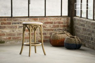 Tabouret Pampelune 66 cm finition naturelle