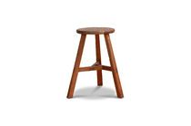 Tabouret rond en bois massif 
