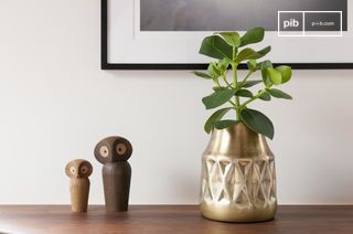 Vase scandinave en laiton layti